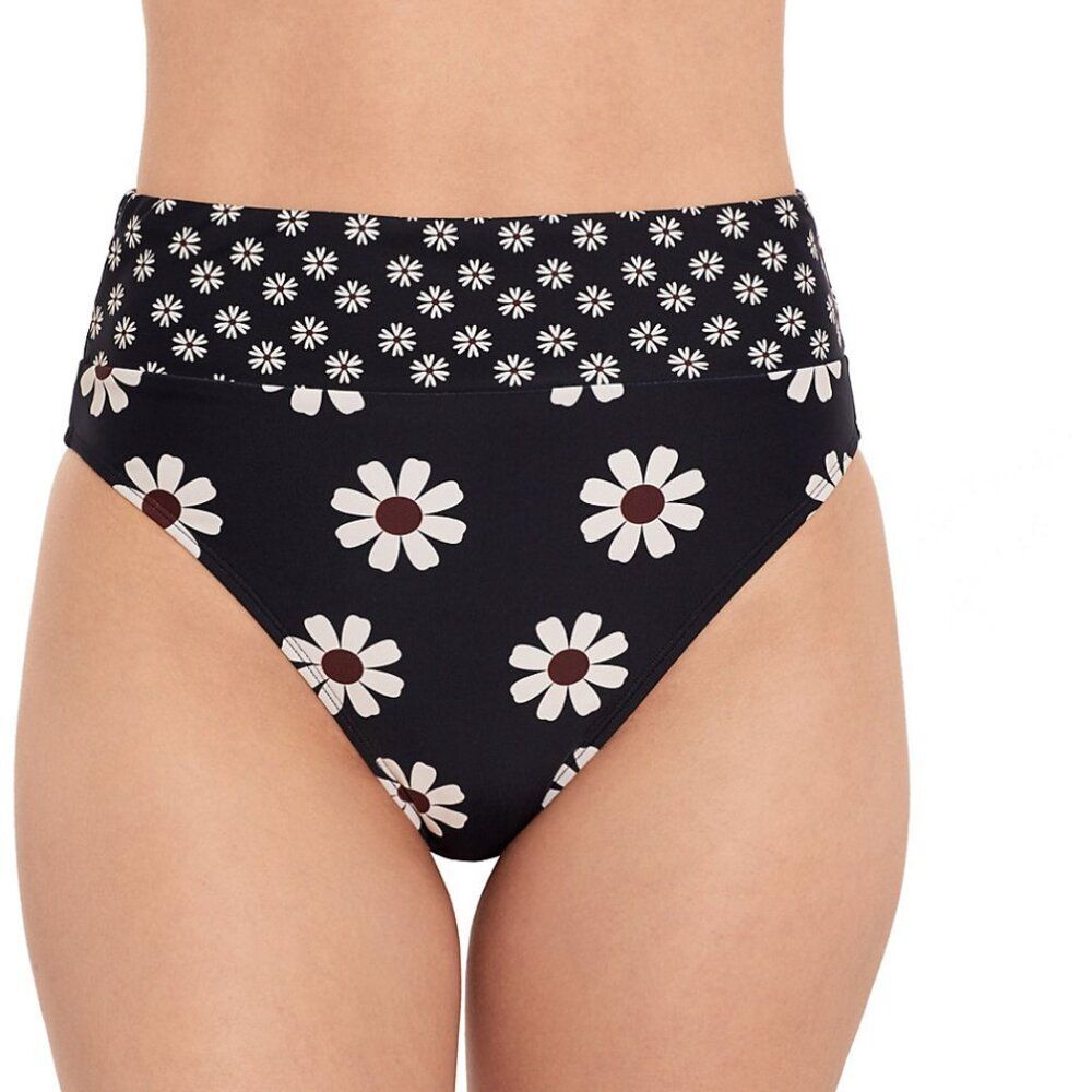 Salt + Cove Juniors' Floral Wide Band High-Waisted Swim Bottoms Size XS Swimwear